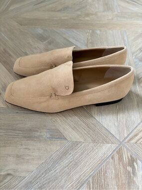 House of Dagmar Suede Loafer Beige Size 37 Luxury Neutral